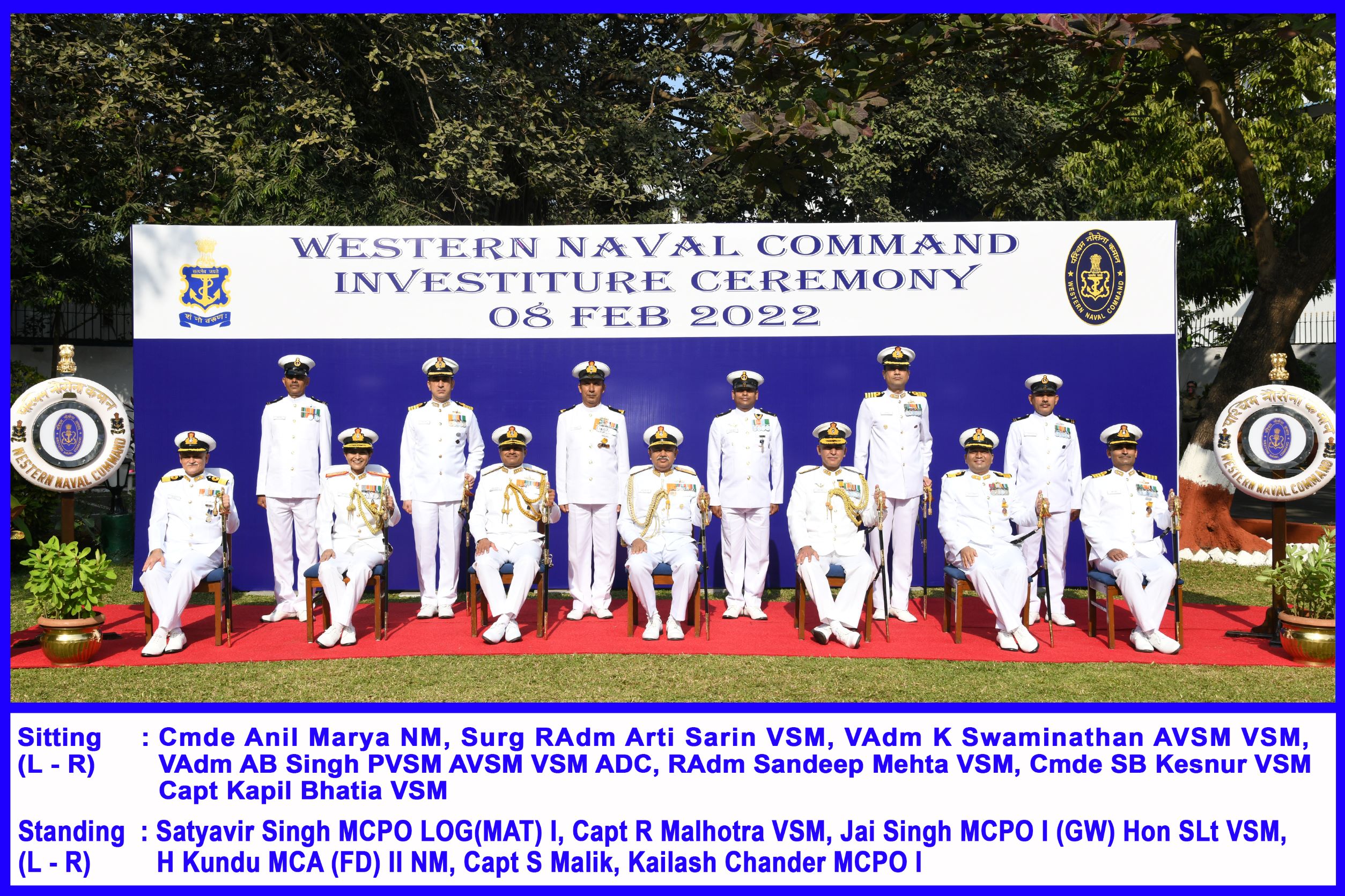 Naval Investiture Ceremony – 2022 For Western Naval Command Held At Mumbai Naval Investiture Ceremony – 2022 For Western Naval Command Held At Mumbai
