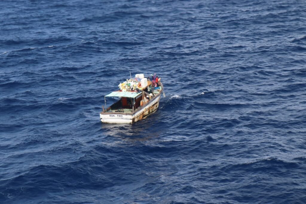 Indian Coast Guard rescues seven fishermen off Tillanchong Island Indian Coast Guard rescues seven fishermen off Tillanchong Island