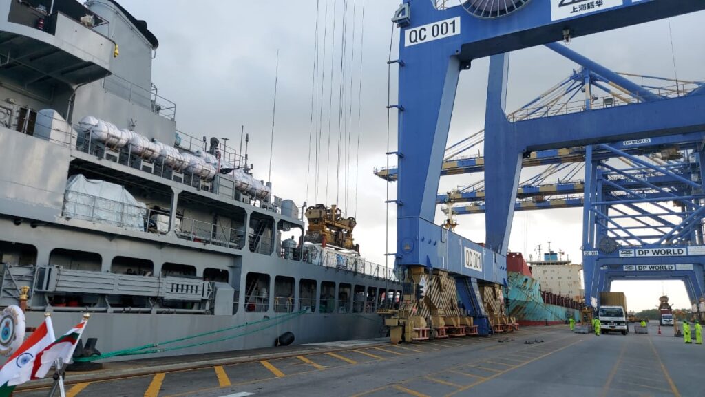 Ins Shardul Arrives At Kochi With Liquid Medical Oxygen