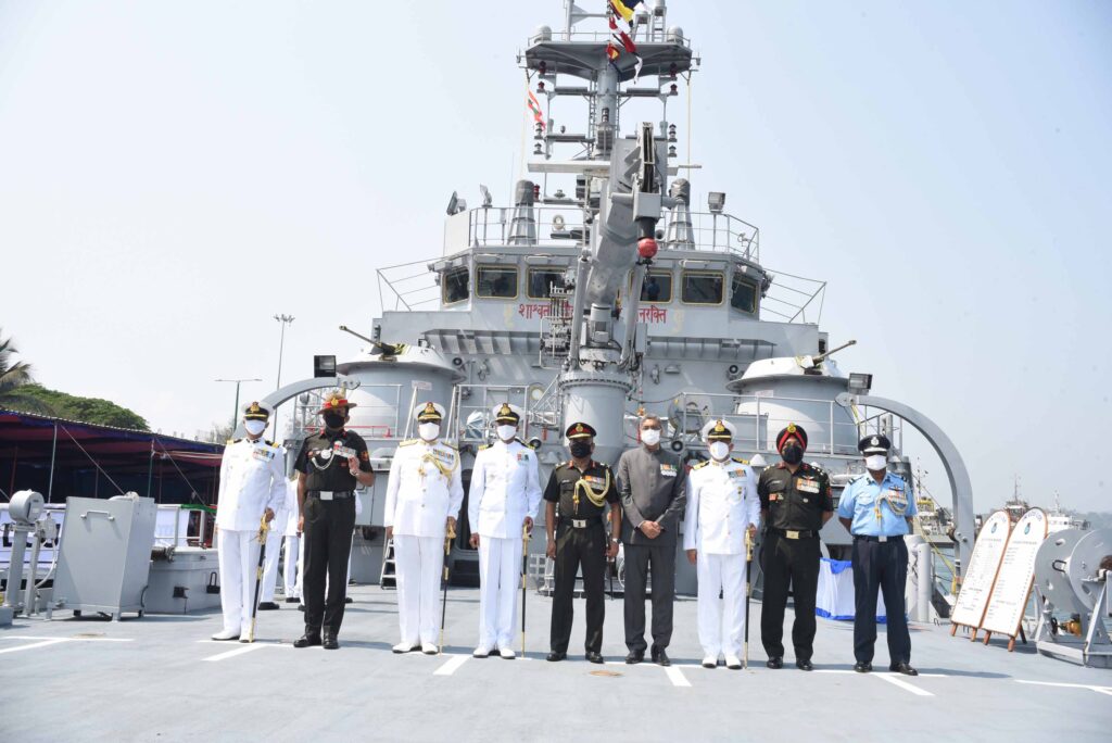 Indigenously built Indian Naval Landing Craft Utility L58 Commissioned at Port Blair Indigenously built Indian Naval Landing Craft Utility L58 Commissioned at Port Blair