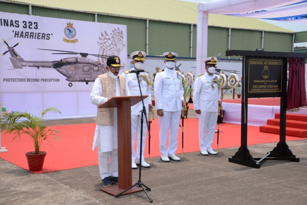 INAS 323 commissioned at Goa as first unit of indigenously built ALH MK III enters Naval Service INAS 323 commissioned at Goa as first unit of indigenously built ALH MK III enters Naval Service