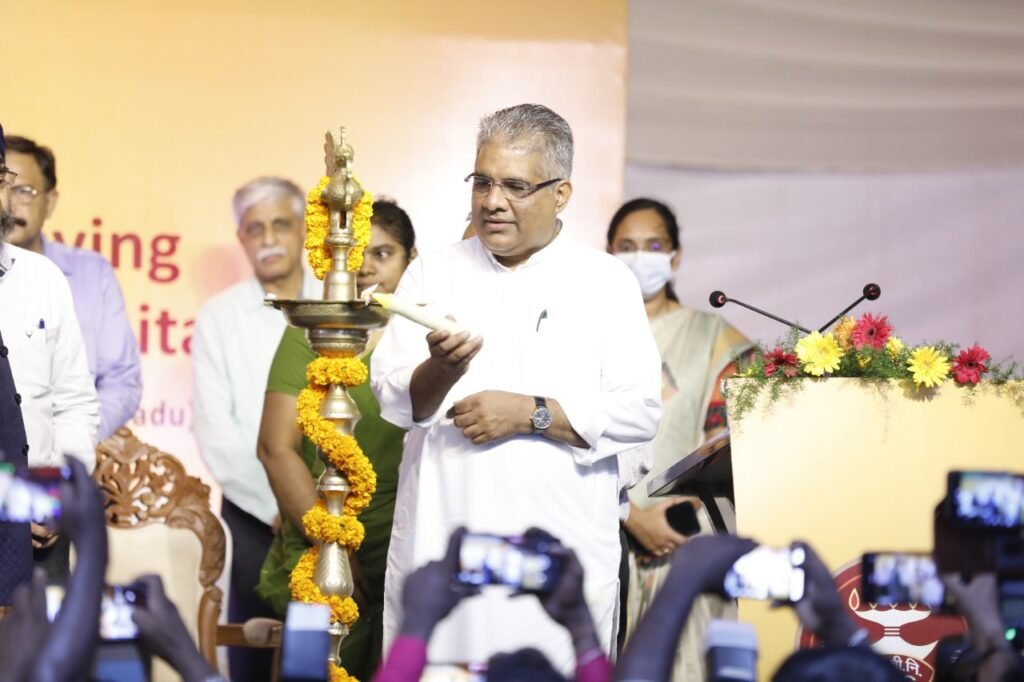 Union Minister of Labour and Employment Shri Bhupender Yadav lays foundation stone of 100 bedded ESIC hospital in Sriperumbudur, Tamilnadu