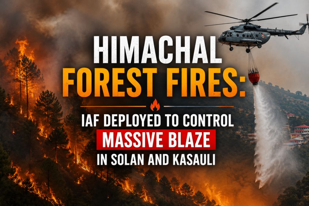 himachal forest Himachal Forest Fires: IAF Deployed to Control Massive Blaze in Solan and Kasauli