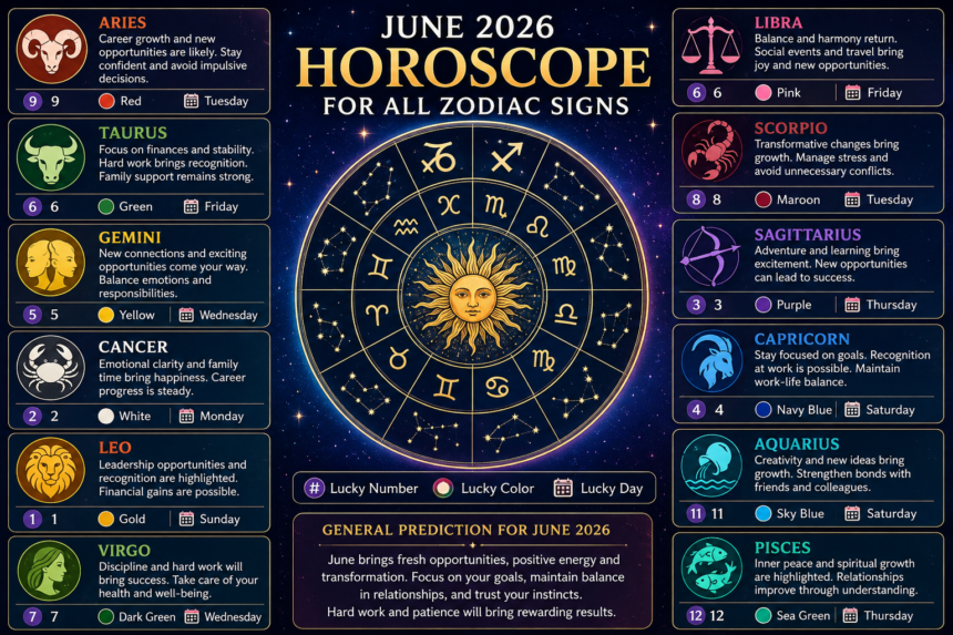 June 2026 Horoscope for All Zodiac Signs