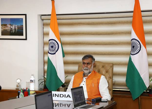 Union Minister of State for Tourism & Culture (I/c) Shri Prahlad Singh Patel virtually participates Union Minister of State for Tourism & Culture (I/c) Shri Prahlad Singh Patel virtually participates
