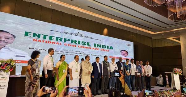 Shri Narayan Rane inaugurates Enterprise India National Coir Conclave 2022 at Coimbatore Shri Narayan Rane inaugurates Enterprise India National Coir Conclave 2022 at Coimbatore
