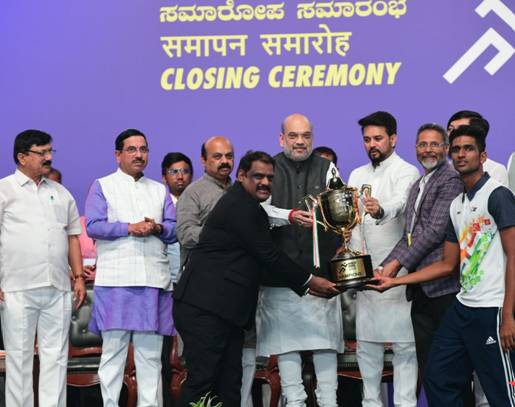 Union Minister for Home Affairs Shri Amit Shah lauds the efforts of athletes and organizers Union Minister for Home Affairs Shri Amit Shah lauds the efforts of athletes and organizers