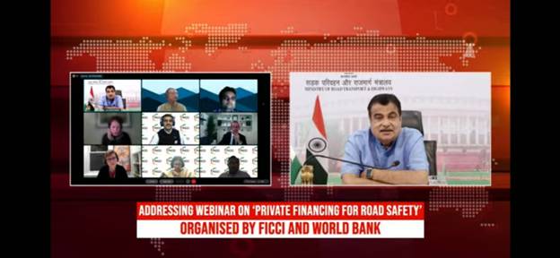Shri Nitin Gadkari calls upon public private collaboration for reducing road accidents and improving road safety Shri Nitin Gadkari calls upon public private collaboration for reducing road accidents and improving road safety