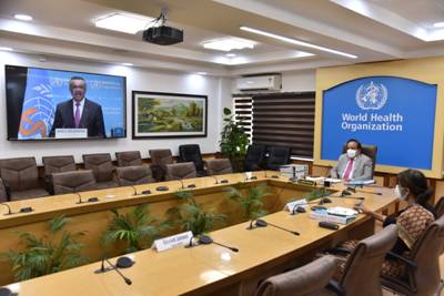 As Chairman of the Executive Board, WHO, Dr Harsh Vardhan presented details As Chairman of the Executive Board, WHO, Dr Harsh Vardhan presented details