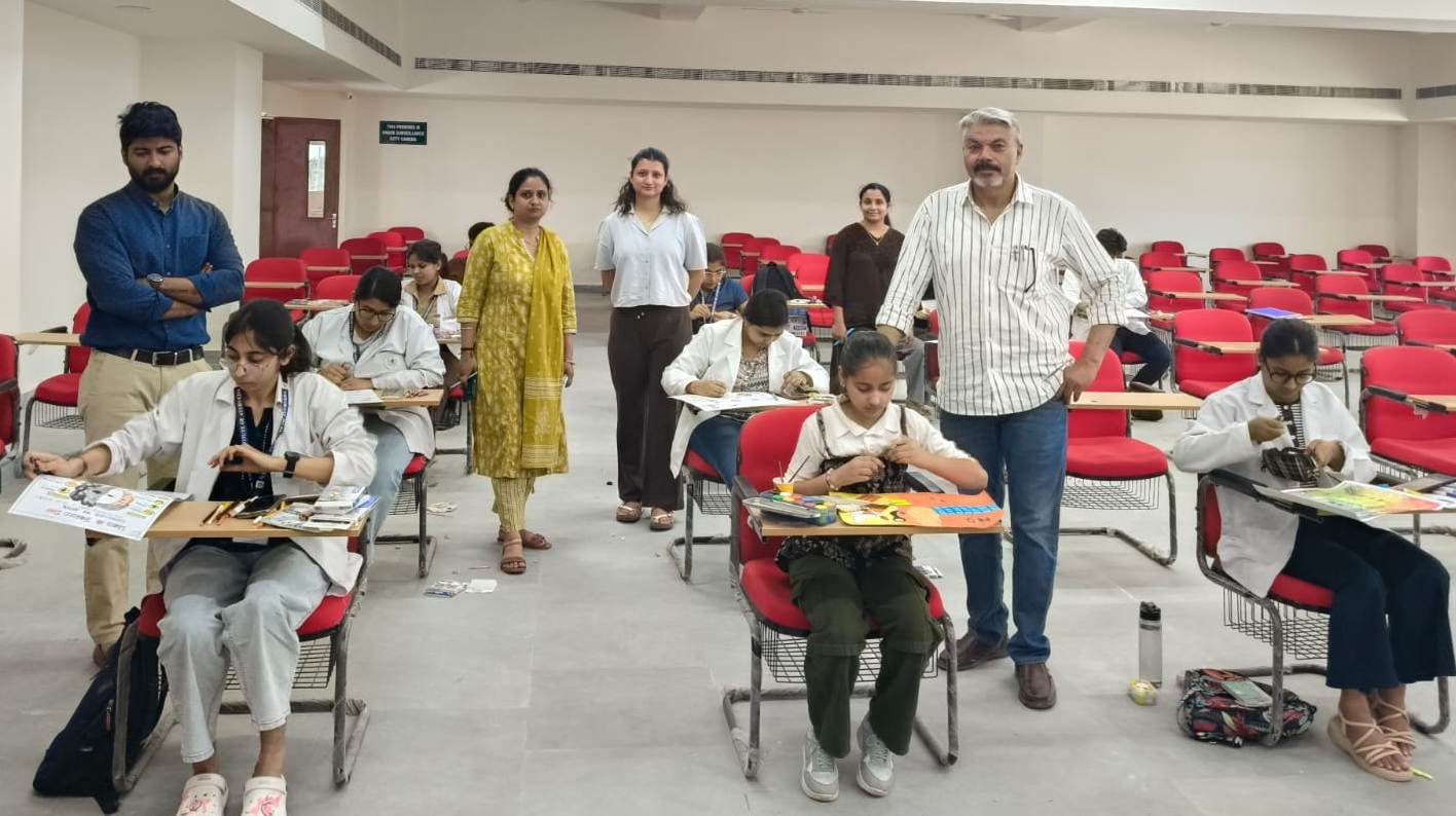 एनआईए में विद्यार्थियों ने तंबाकू से होने वाले दुष्परिणामों को पोस्टरों पर उकेरा एनआईए में विद्यार्थियों ने तंबाकू से होने वाले दुष्परिणामों को पोस्टरों पर उकेरा