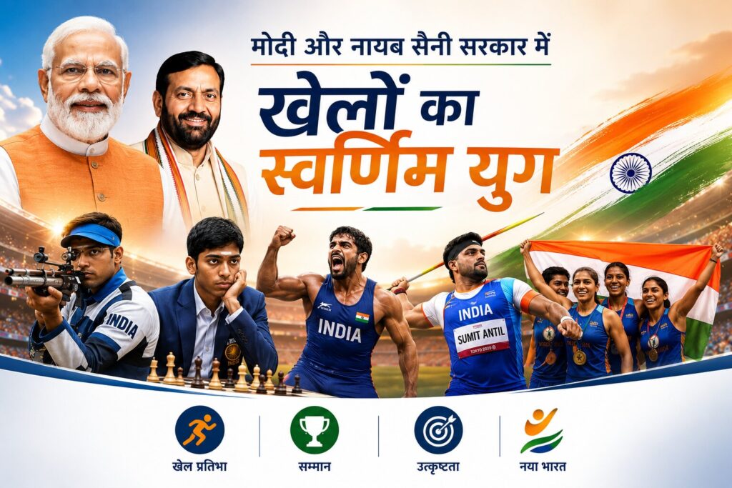 मोदी और नायब सैनी सरकार में खेलों का स्वर्णिम युग मोदी और नायब सैनी सरकार में खेलों का स्वर्णिम युग : गौरव गौतम