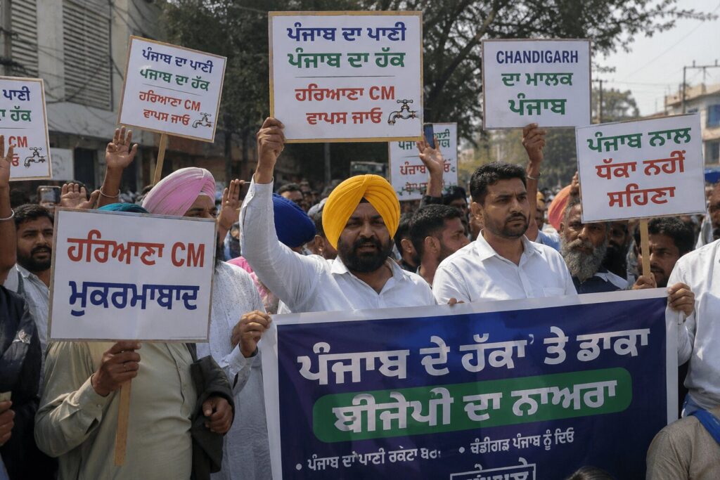Dhuri Turns Political Battleground as AAP Protests Haryana CM's Visit