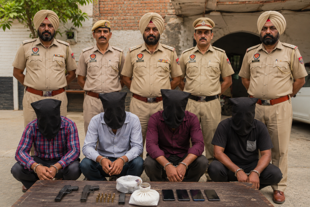 4 Members of Gang Involved in Extortion Activities
