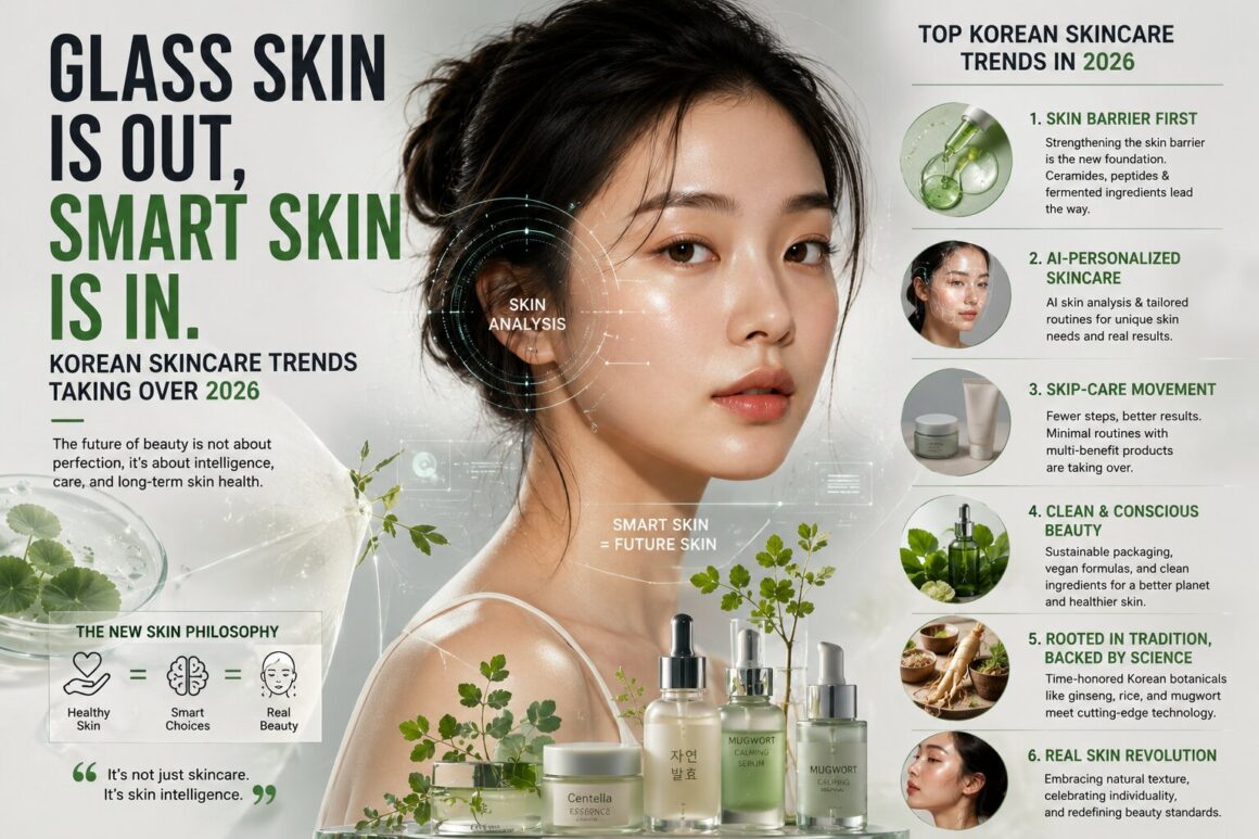 Glass Skin Is Out, Smart Skin Is In: Korean Skincare Trends Taking Over 2026 Glass Skin Is Out, Smart Skin Is In: Korean Skincare Trends Taking Over 2026