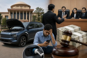 Dealer and manufacturer directed to refund vehicle cost and accessory expenses after commission finds deficiency in service in electric vehicle dispute.