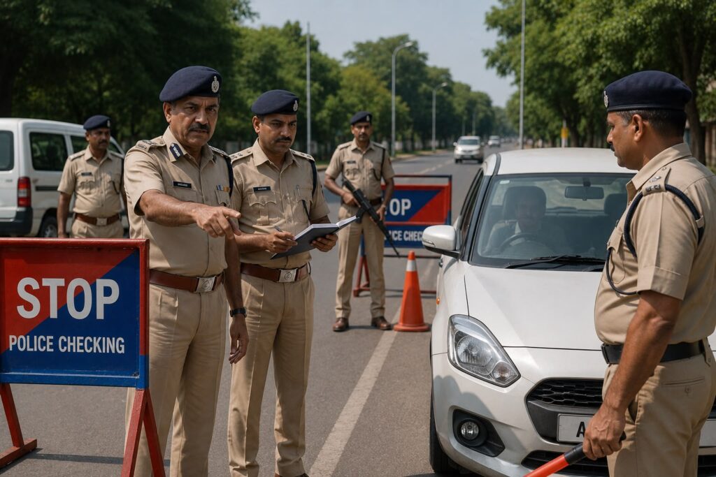Departmental inquiry initiated after senior officers reportedly found procedural lapses and duty irregularities during unannounced checkpoint inspections.