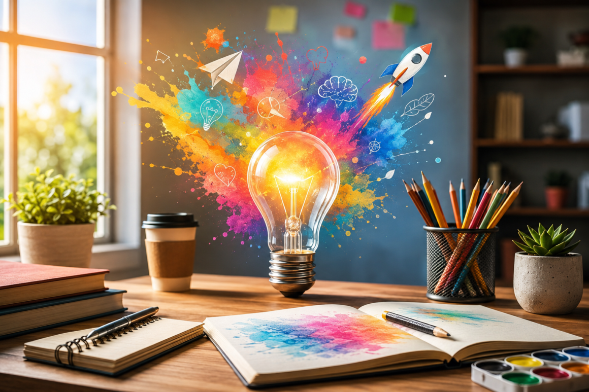 The Role of Creativity in Everyday Life Person using creative thinking to solve problems and generate ideas in daily life
