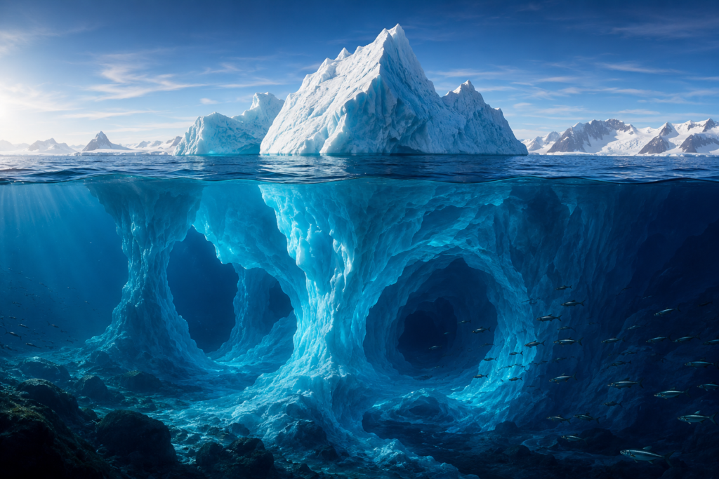 The Bottom Iceberg of the Ocean: The Hidden World Beneath the Waves The Bottom Iceberg of the Ocean: The Hidden World Beneath the Waves