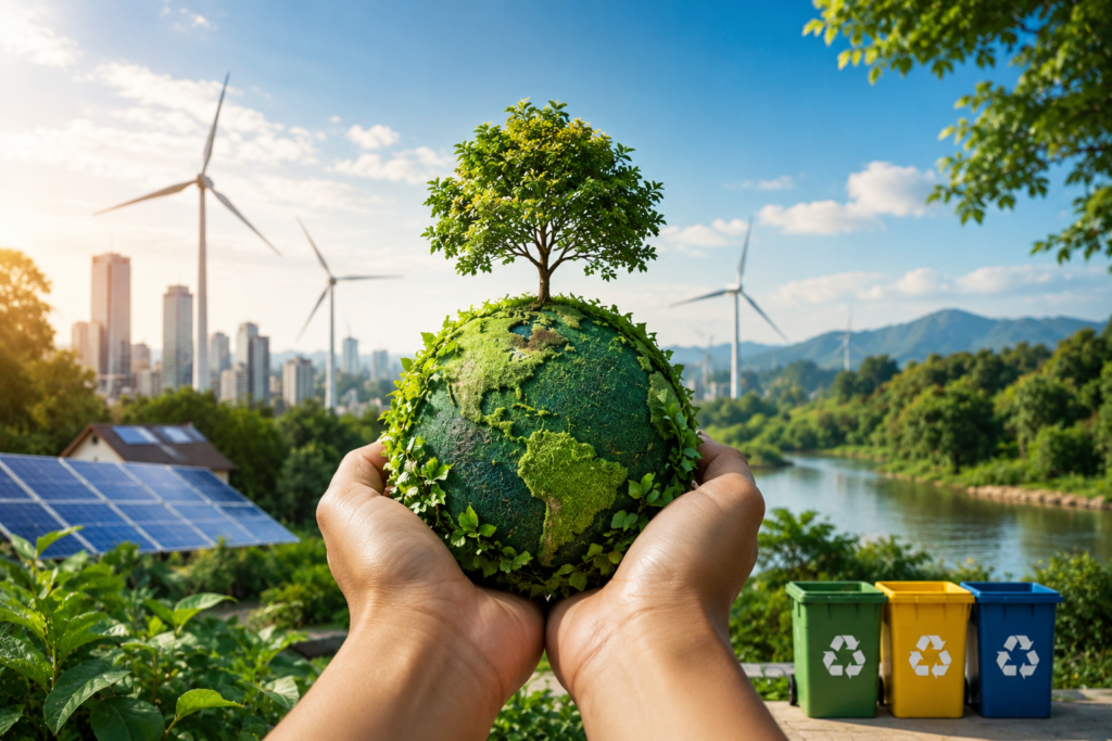 Sustainable Living: A Responsbility of Future Generations Sustainable Living as a Collective Responsibility