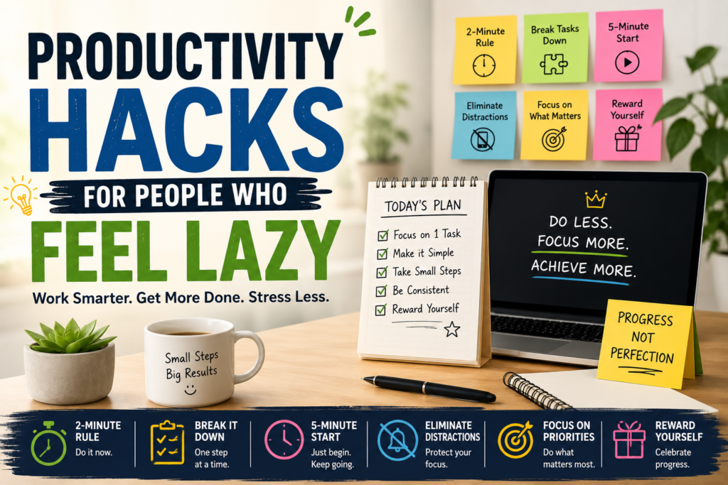 Productivity Hacks for People Who Feel Lazy