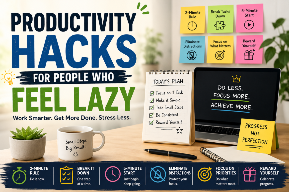 Productivity Hacks for People Who Feel Lazy