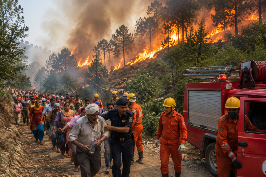 ChatGPT Image Jun 11, 2026, 12_17_09 PM 350 Devotees Rescued After Forest Fire Erupts in Bangoa Area