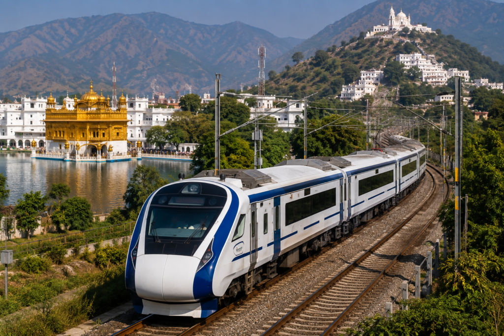 Revised rail alignment is expected to improve connectivity, reduce travel time, and boost tourism and pilgrimage traffic.
