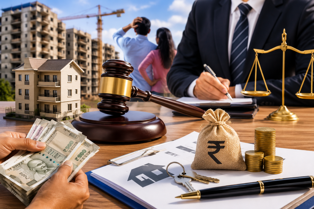 Consumer Commission Orders Sushma Buildtech to Refund ₹10 Lakh Over Flat Possession Delay Homebuyers awarded compensation and litigation costs after prolonged delay in receiving possession of a residential flat.