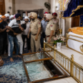 Alert residents and gurdwara management members prevented a potential sacrilege incident and handed the accused to police.