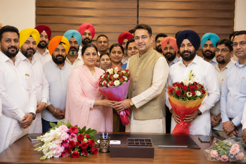 Punjab Cabinet Minister Aman Arora attends the swearing-in ceremony, emphasizing rural development, transparent governance, and grassroots empowerment.