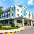 Modern hospital building representing the upcoming 300-bed upgrade of Sonipat Civil Hospital in Haryana with advanced healthcare facilities