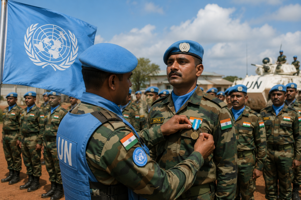 ChatGPT Image Jun 2, 2026, 03_39_18 PM Over 550 Indian Peacekeepers Honoured with UN Medals in South Sudan