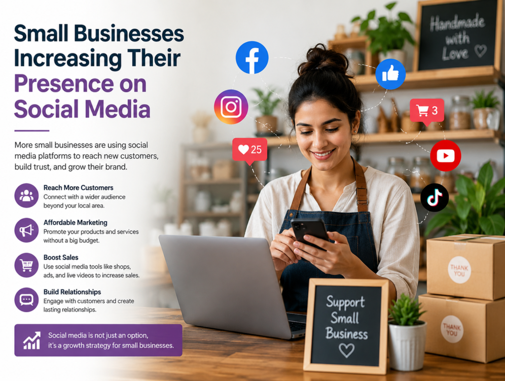 Small Businesses Increasing Their Presence on Social Media