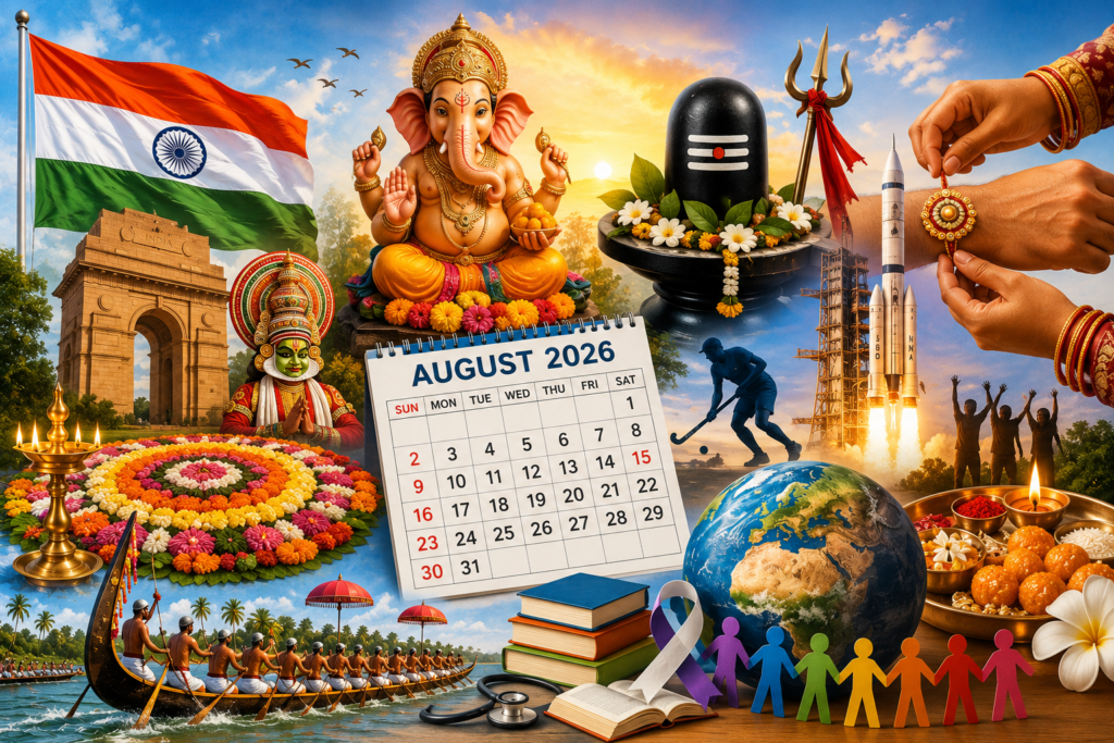 August 2026 Special Days: Complete List of Festivals, National and International Observances August 2026 Special Days: Complete List of Festivals, National and International Observances