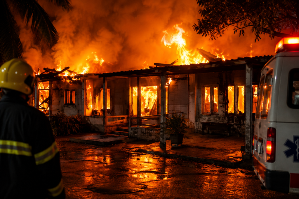 Nursing Home Fire Kills 12 in Sri Lanka, Investigation Underway