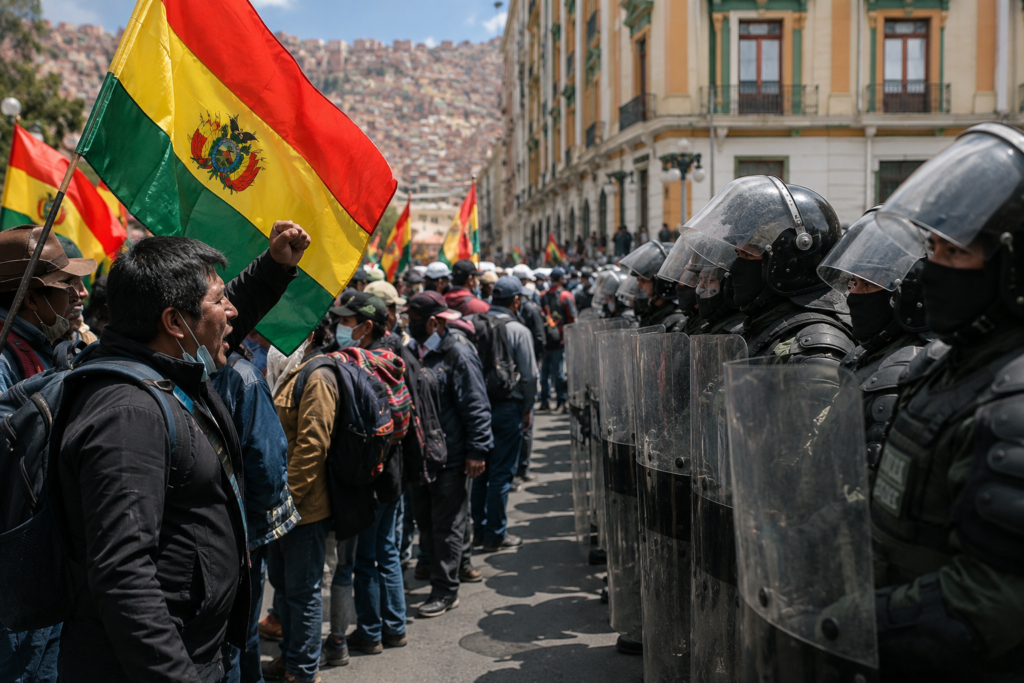 ChatGPT Image Jun 9, 2026, 04_16_16 PM Bolivia Expands Emergency Powers as Protests and Road Blockades Intensify