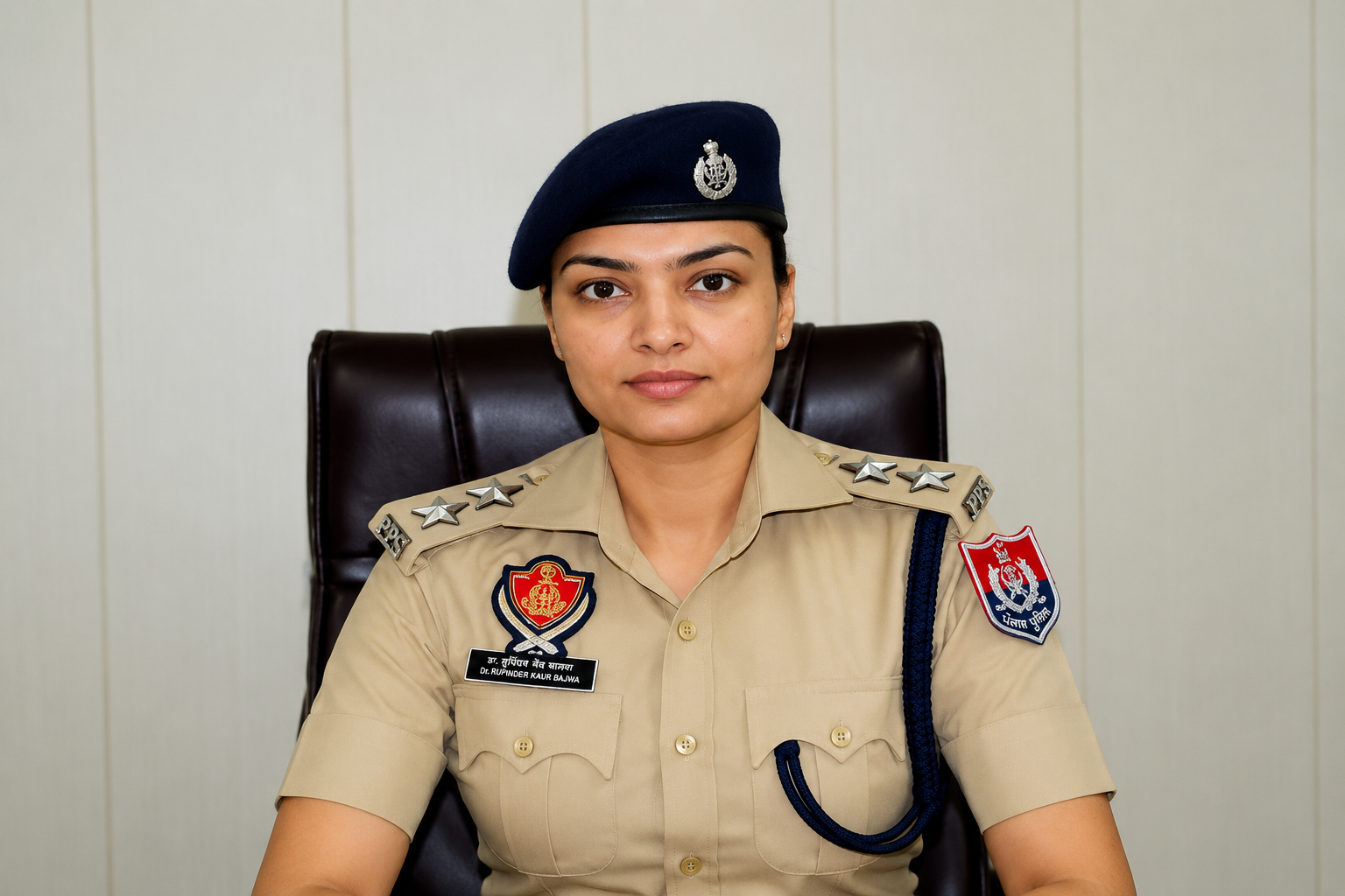 DSP Rupinder Kaur Bajwa Leads Investigation into Kamalpur Firing Case DSP Rupinder Kaur Bajwa addressing the media regarding the investigation into the Kamalpur village land dispute firing case.