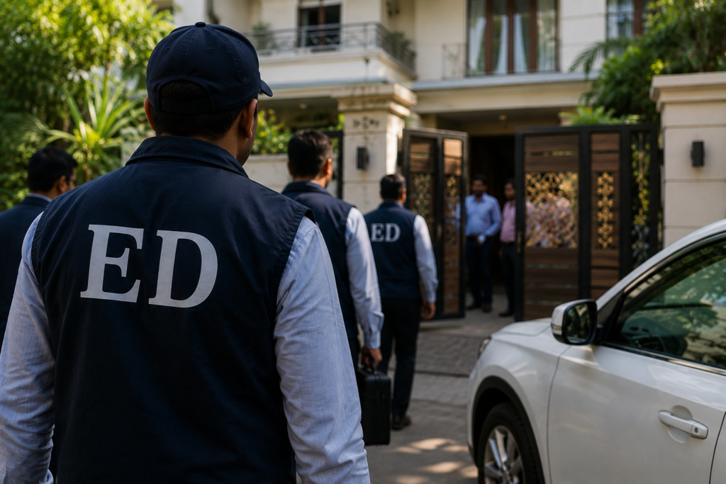 ED ED Conducts Raid at Chartered Accountant’s Residence in Jalandhar