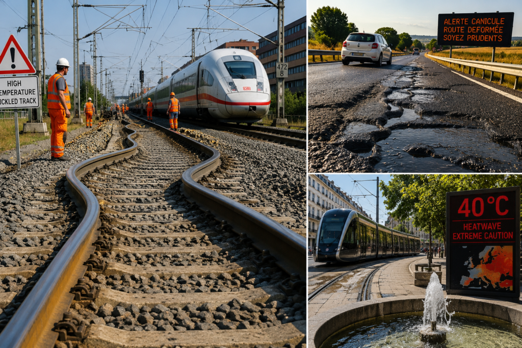 Europe’s heatwave pushes infrastructure to the limit as transport and power systems struggle