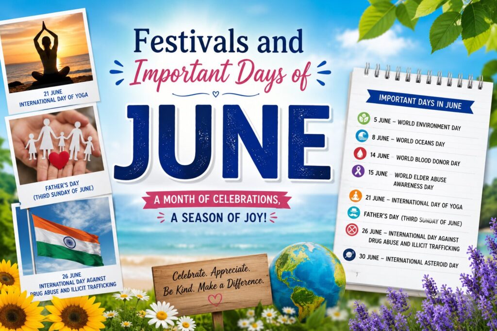 Festivals and Important Days of June Festivals and Important Days of June