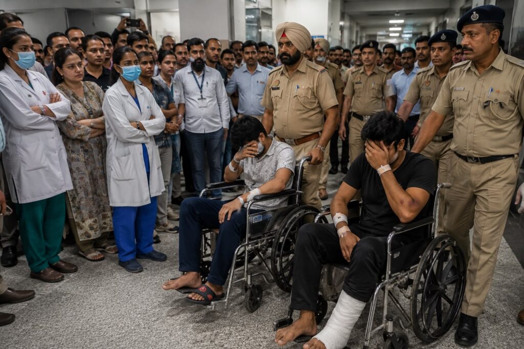 Aryan Sharma and Sunny Mehra undergo treatment at Chandigarh hospital amid strong public sentiment over the high-profile murder case
