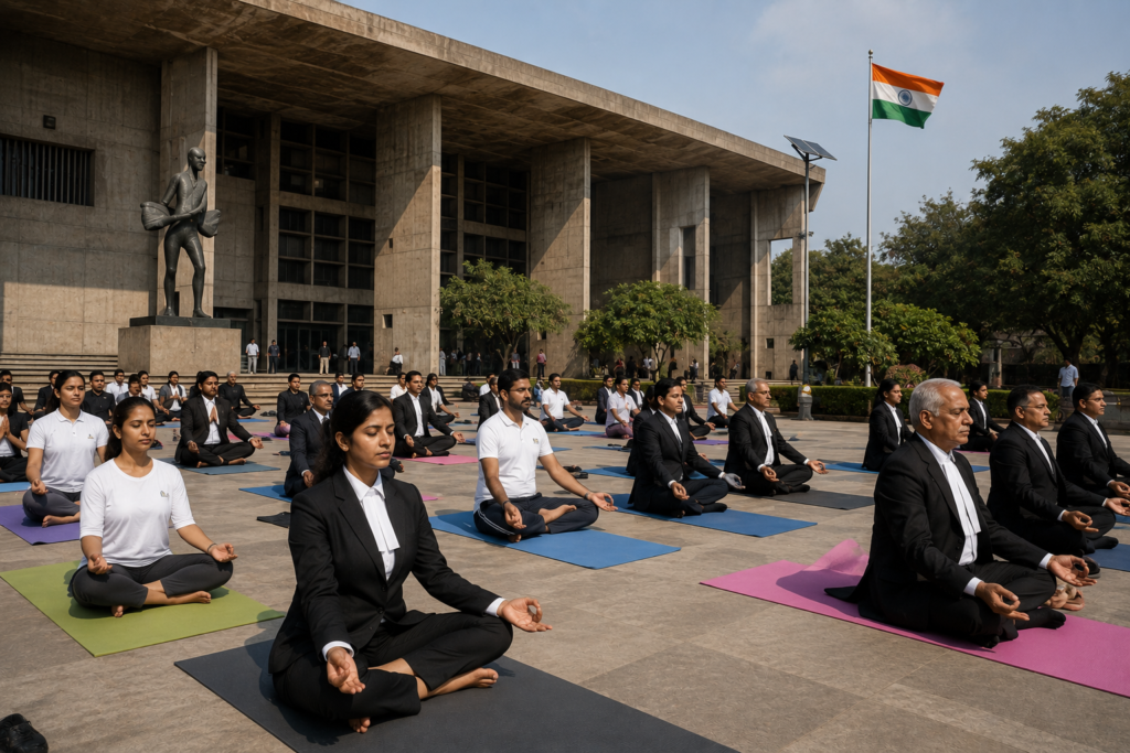 No Regular Cases on Cause List as Punjab and Haryana High Court Marks International Yoga Day Judicial Wellness Activities Take Centre Stage While Emergency Matters Remain Accessible Through Established Procedures