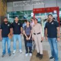 Gangster Sachin's wife Mamta Rani with STF, Ambala