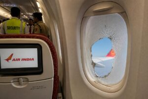 A passenger allegedly damages a window panel on an Air India flight from Chandigarh to Delhi, leading to an investigation after the aircraft lands safely.