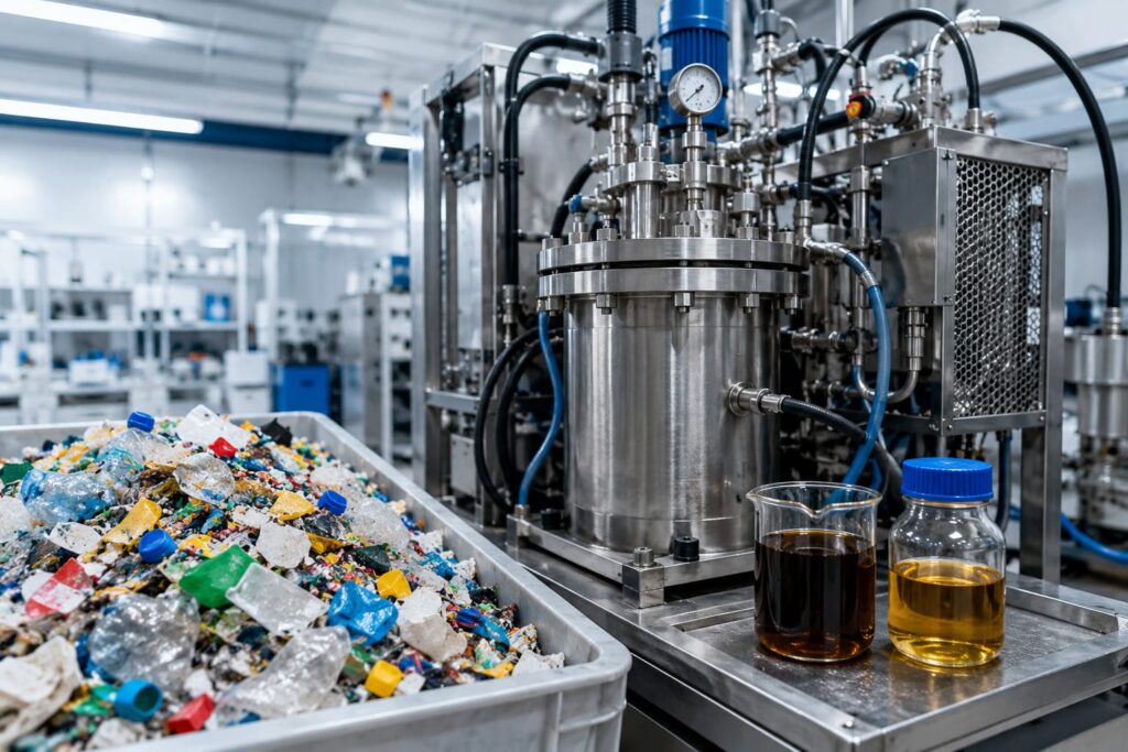 New Dutch reactor converts mixed plastic waste into reusable oil in under 30 minutes.