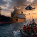 Rescue efforts continue after a deadly vessel incident near the Strait of Hormuz left two Indian sailors dead and a chief engineer missing.