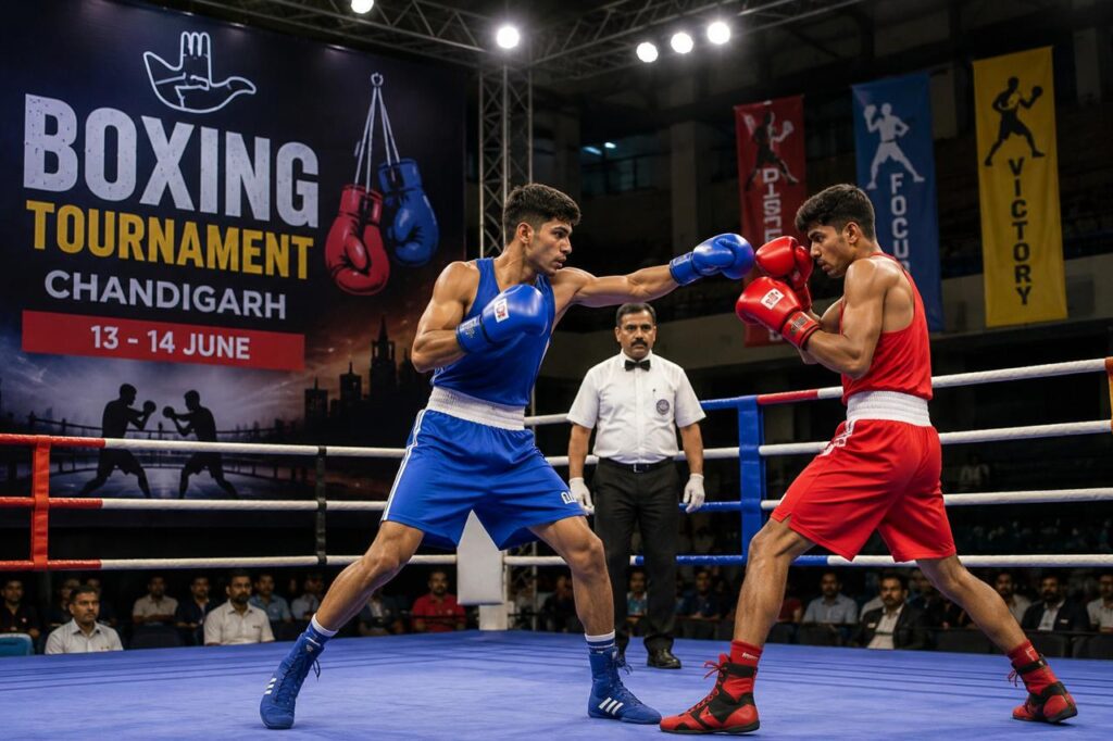 Boxers Prepare for Chandigarh Championship Young boxers train ahead of the two-day boxing championship in Chandigarh, set to begin on June 13 with participants from across the region.