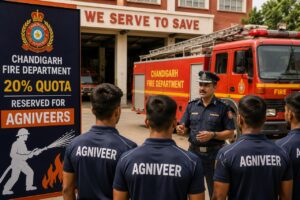 The Chandigarh Administration reserves 20% of Fire Department recruitment posts for Agniveers, supporting their transition into public service careers