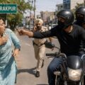 Police investigate a gold chain snatching incident in Zirakpur after unidentified motorcycle-borne suspects fled the scene following the theft.