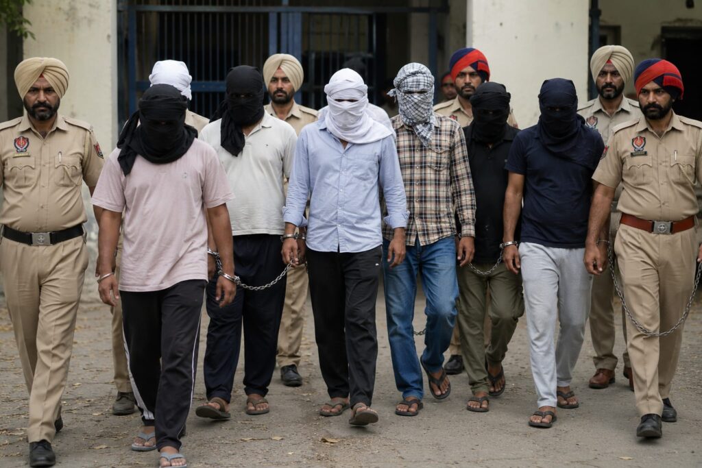Police arrest six suspects as investigations continue into the alleged abetment of a pathi’s suicide in Punjab.